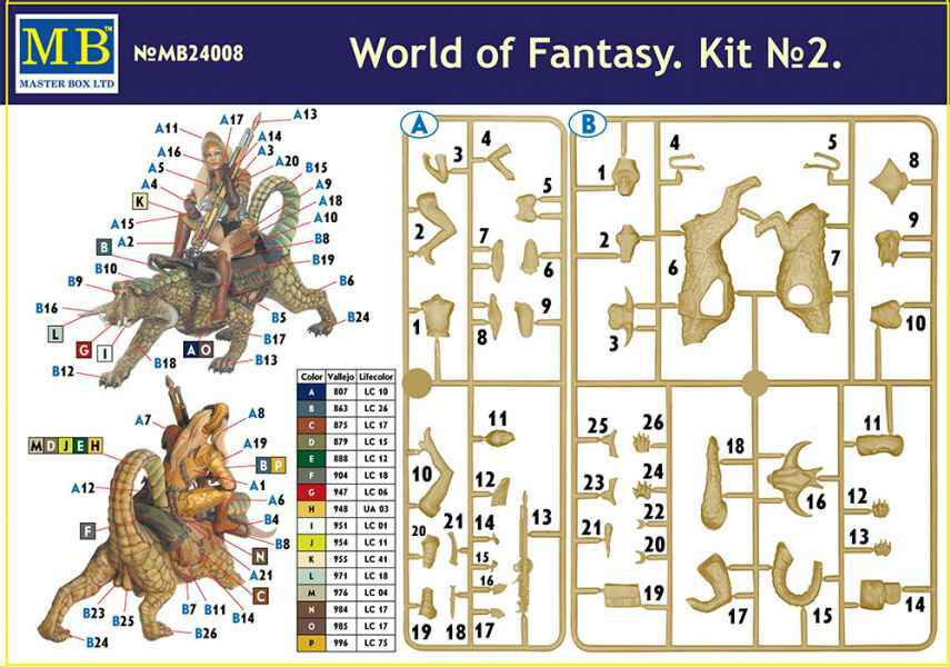 World Of Fantasy Series 4 Plastic Model Kit Bundle - 1/24 Scale Master Box Giants & Bergtrols - Unpainted, Unassembled - View #12