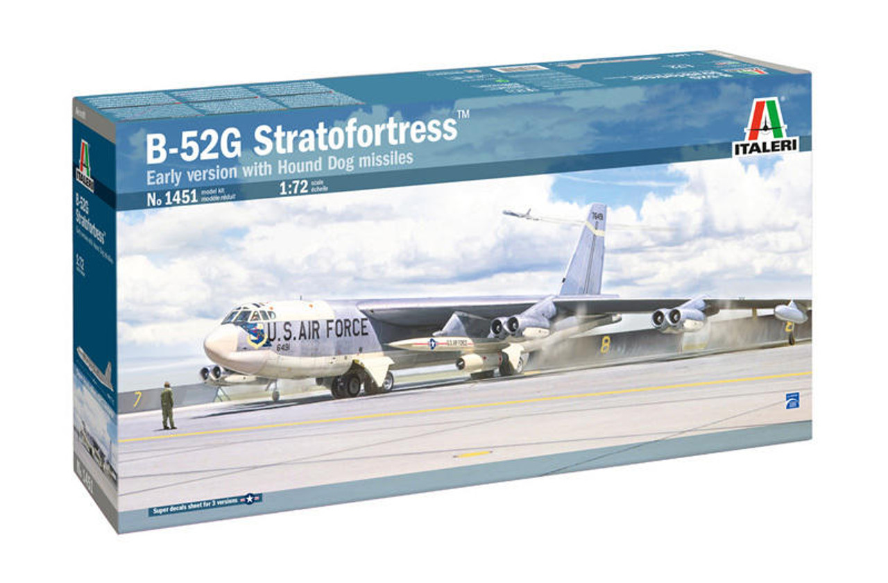 1/72 Italeri B-52G Stratofortress Bomber Plastic Model Kit