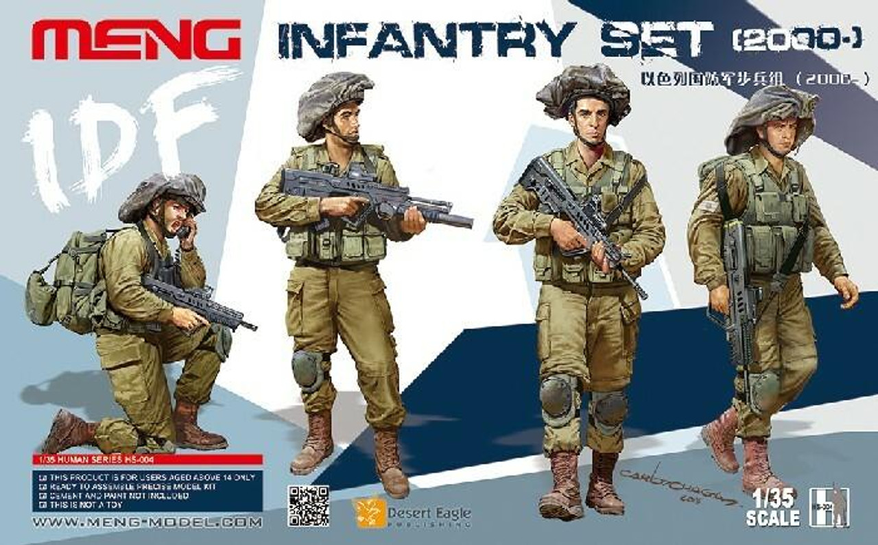 MENHS4 1/35 Meng IDF Infantry 2000- Figure Set 4 MMD Squadron