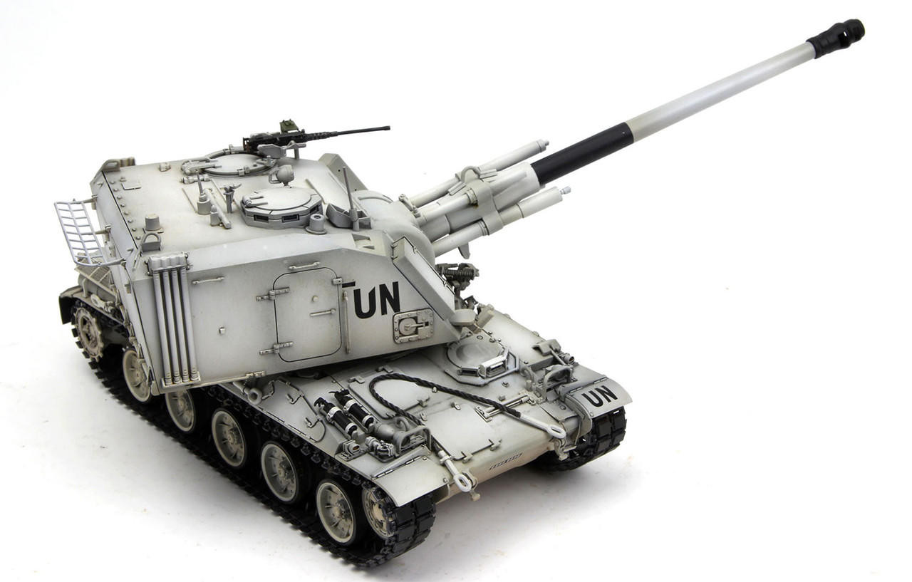MENTS24 1/35 Meng French Auf1 TA 155mm Self-Propelled Howitzer Tank UN and MATO Markings MMD Squadron