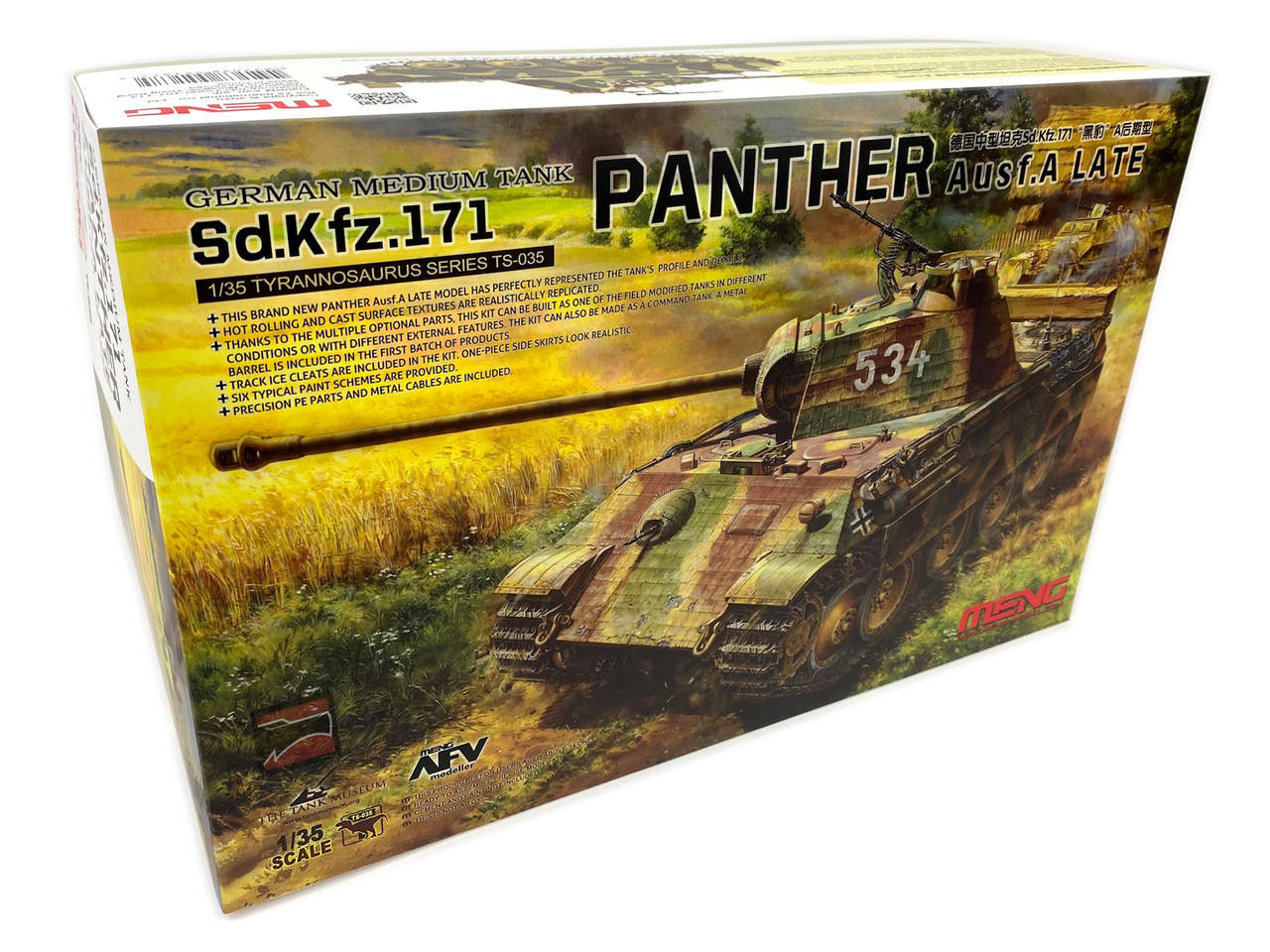 MENTS35 1/35 Meng SdKfz 171 Panther Ausf A Late German Medium Tank MMD Squadron