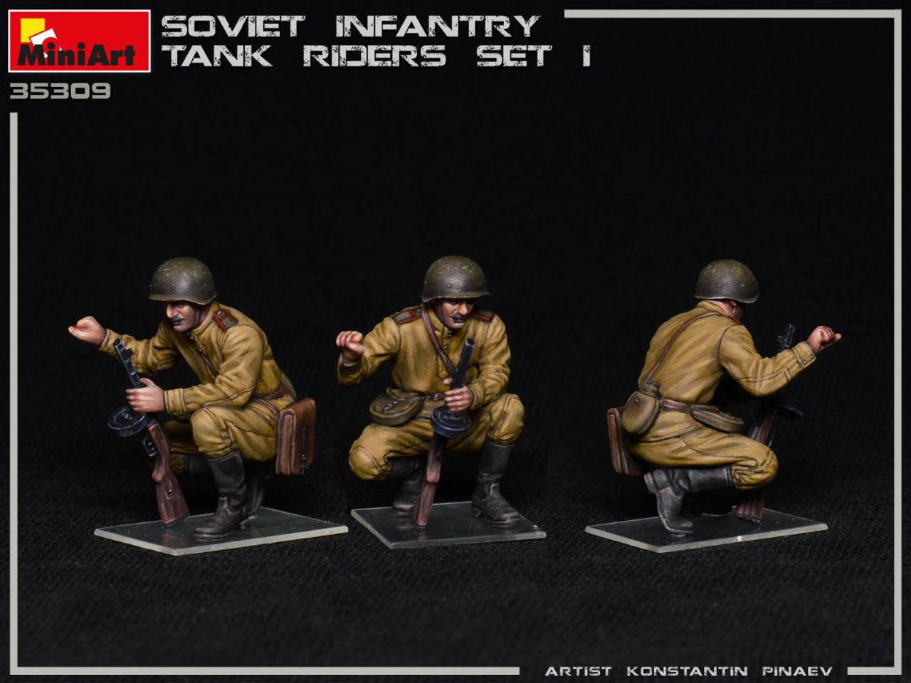 MiniArt 1/35 Soviet Infantry at Rest 1943-45 (4 Figures) Kit – Red Star  Hobbies