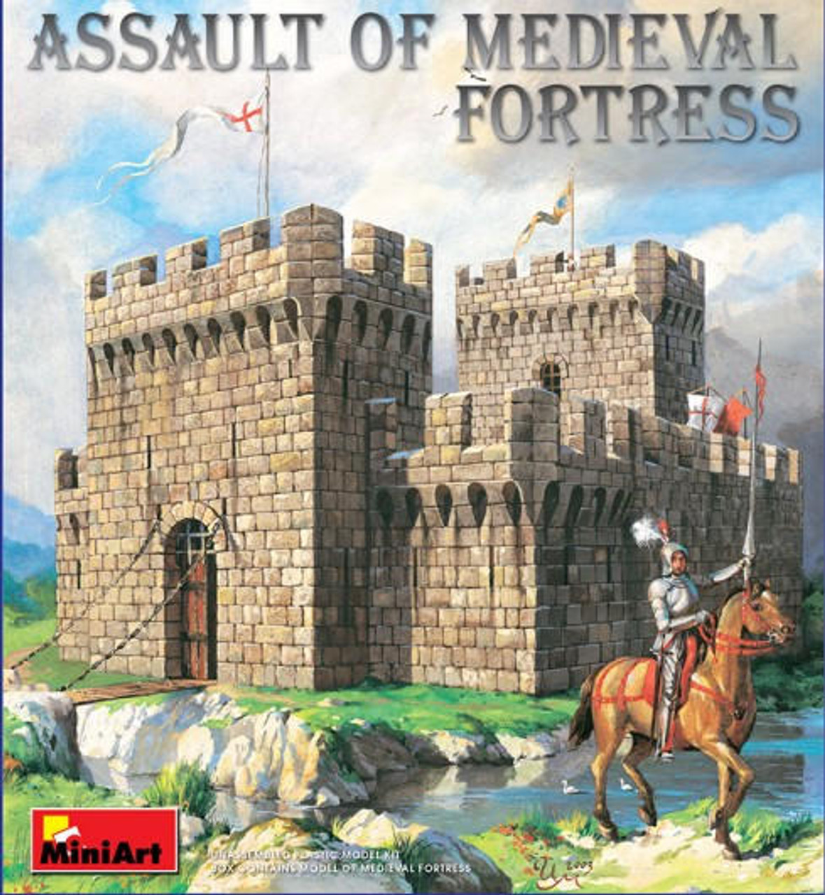 1/72 Miniart Assault of Medieval Fortress w/Figures