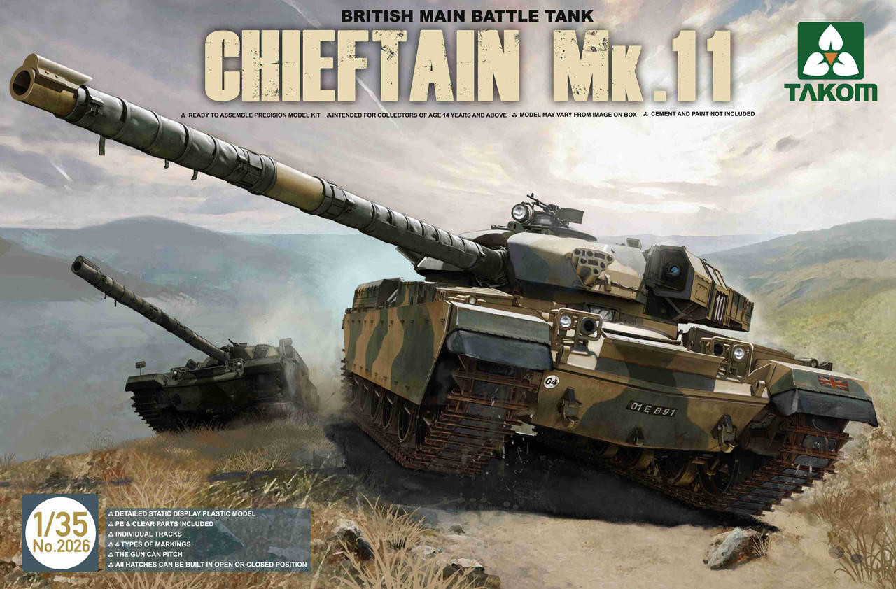 1/35 Takom British Chieftain Mk 11 Main Battle Tank