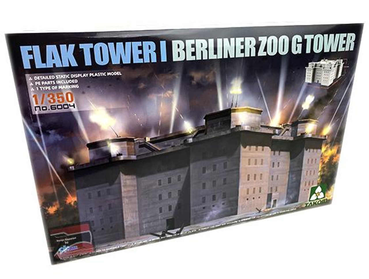 TAK6004 1/350 Takom Flak Tower I Berliner Zoo G Tower MMD Squadron