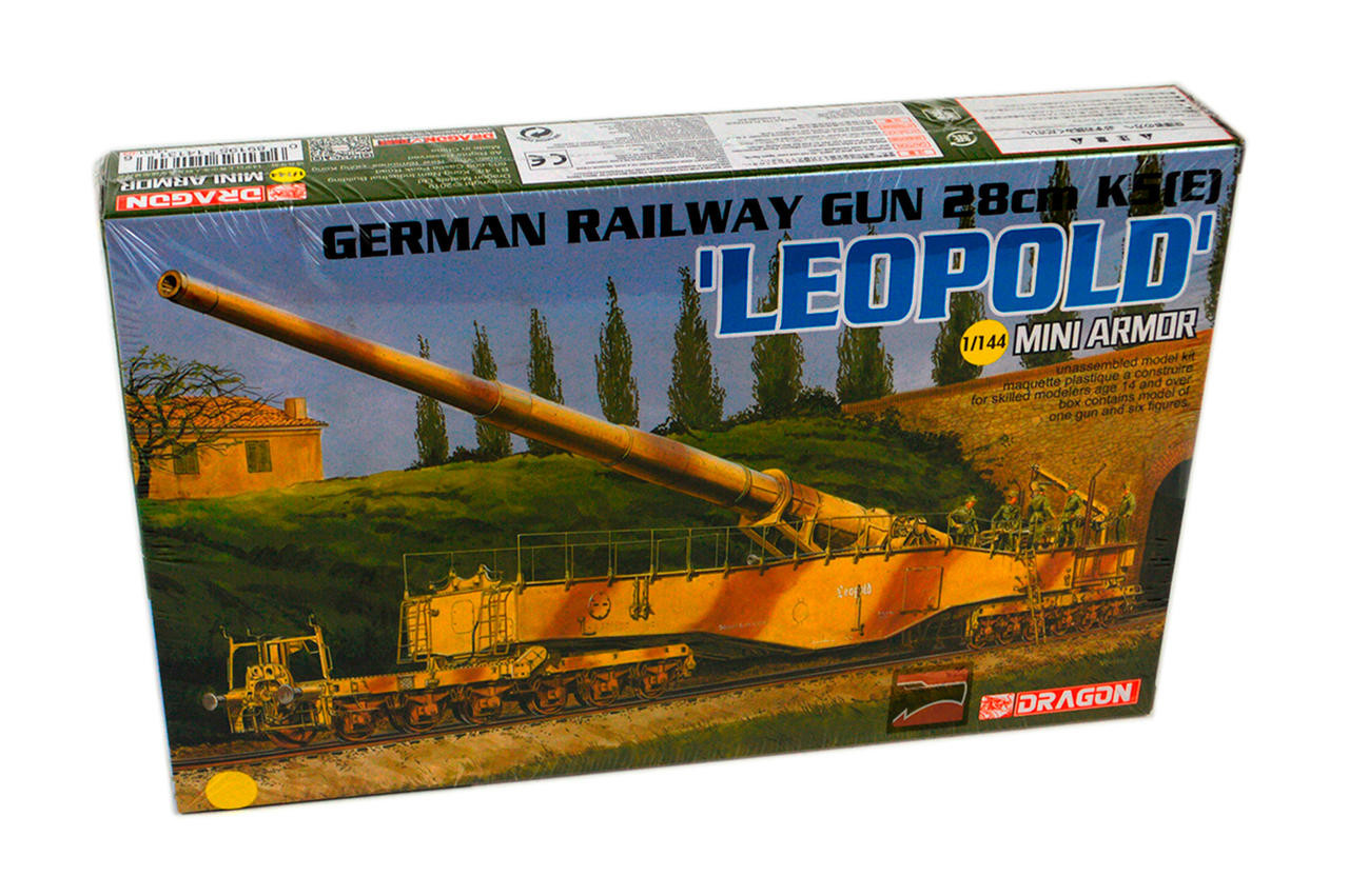 1/144 Dragon German 28cm K5(E) Leopold Railway Gun 