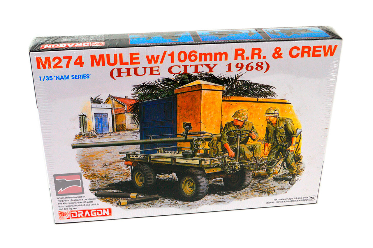 DML3315 1/35 Dragon M274 Mule w/106mm RR and Crew MMD Squadron