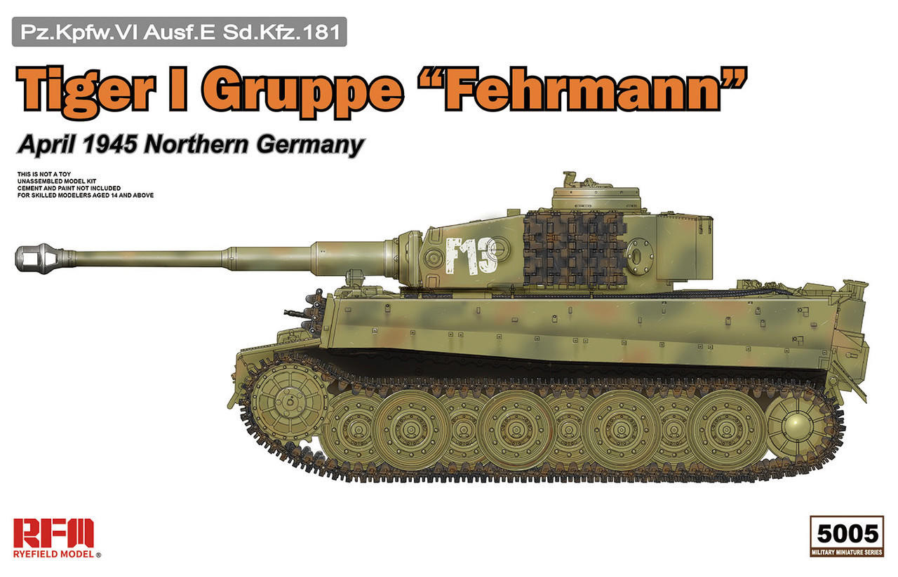 1/35 Ryefield Model Tiger I Gruppe Fehrmann Field - Squadron.com