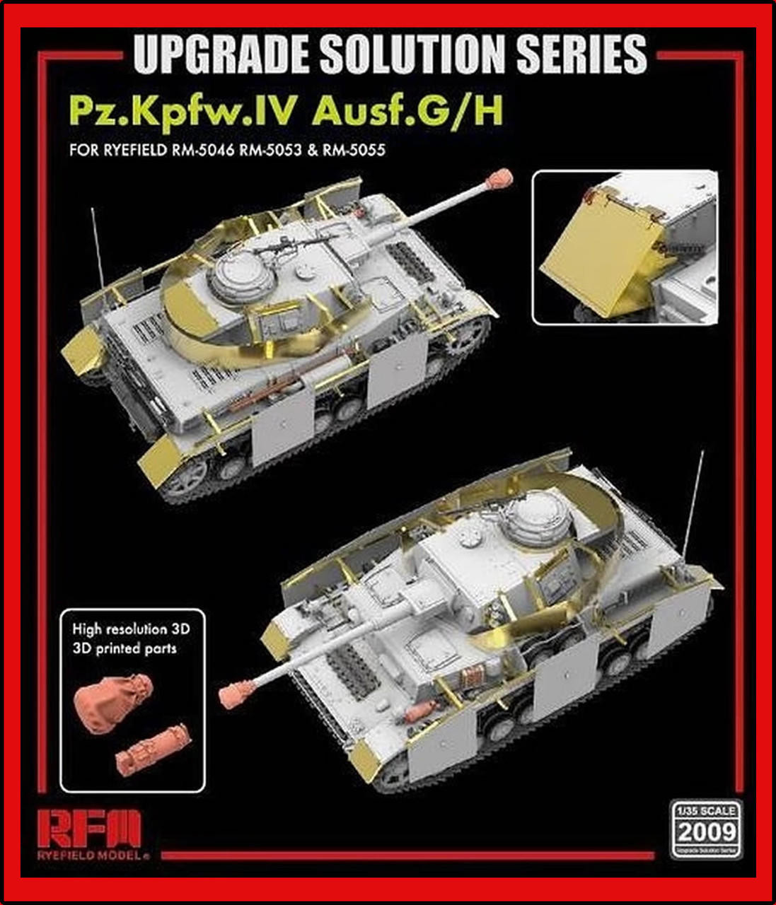 1/35 Ryefield Detail Upgrade Set for Pz.Kpfw.IV Ausf.G/ H (5053/5055 ...