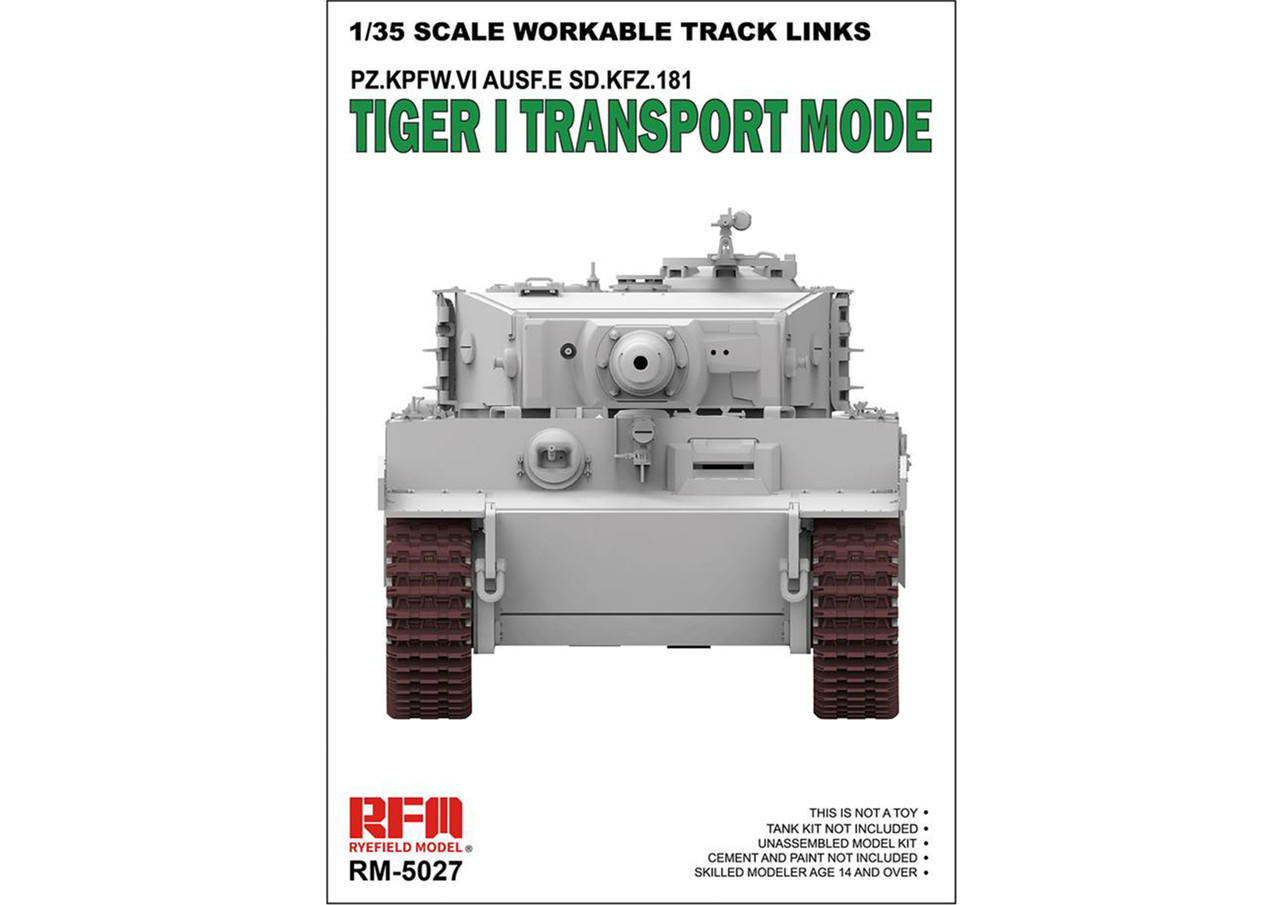 RYE5027 1/35 Ryefield Model Workable Track Links Tiger I 1 MMD Squadron