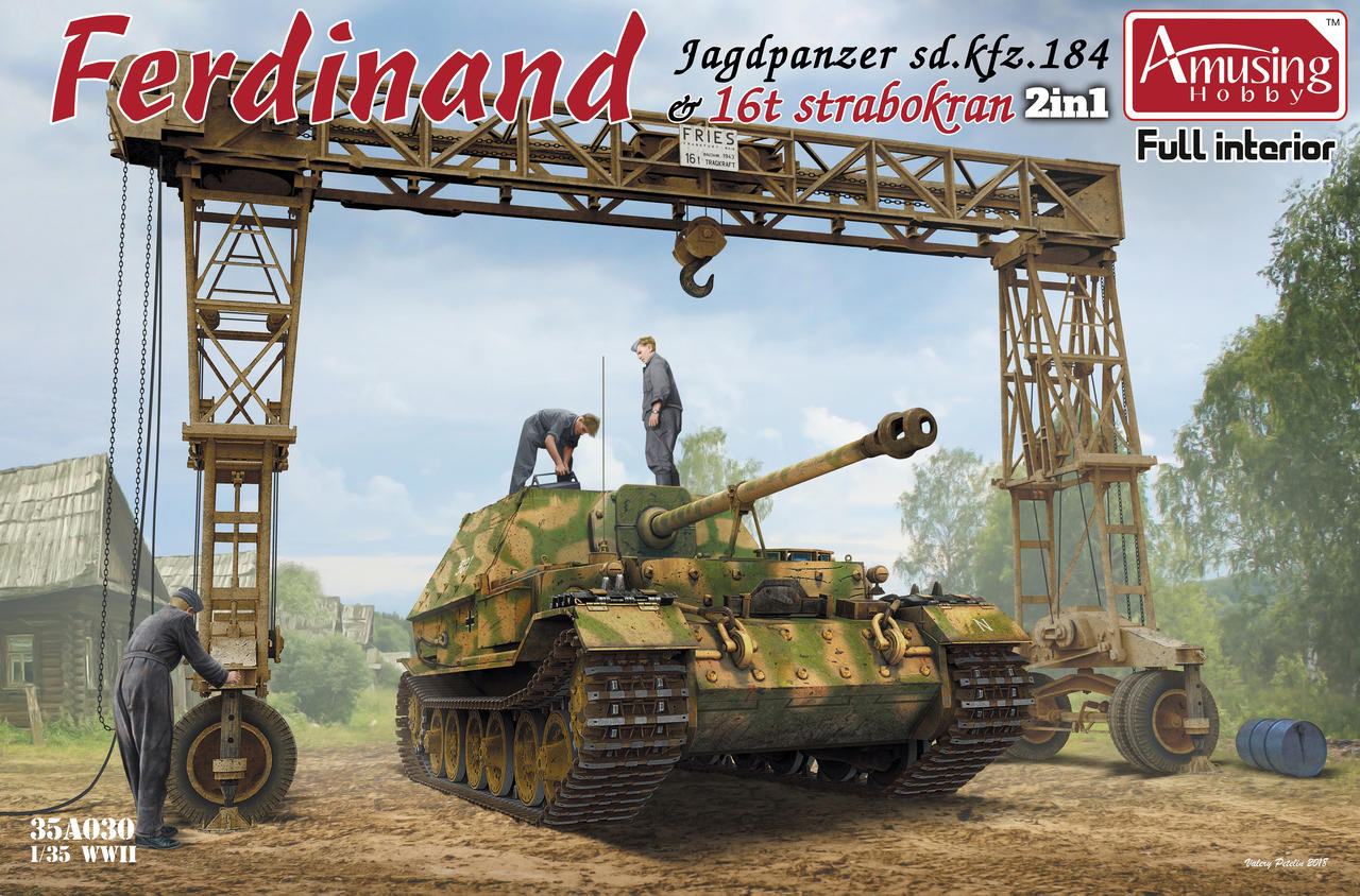 1/35 Amusing Hobby Sd.Kfz.184 Ferdinand & strabok - Squadron.com