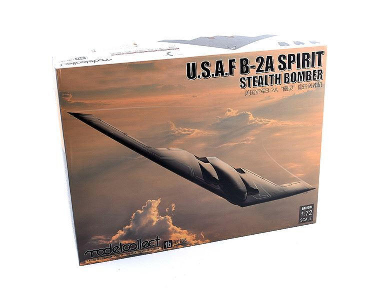 1/72 U.S.A.F. B-2A SPIRIT アメリカ空軍 ステルス爆撃機完成時サイズ 