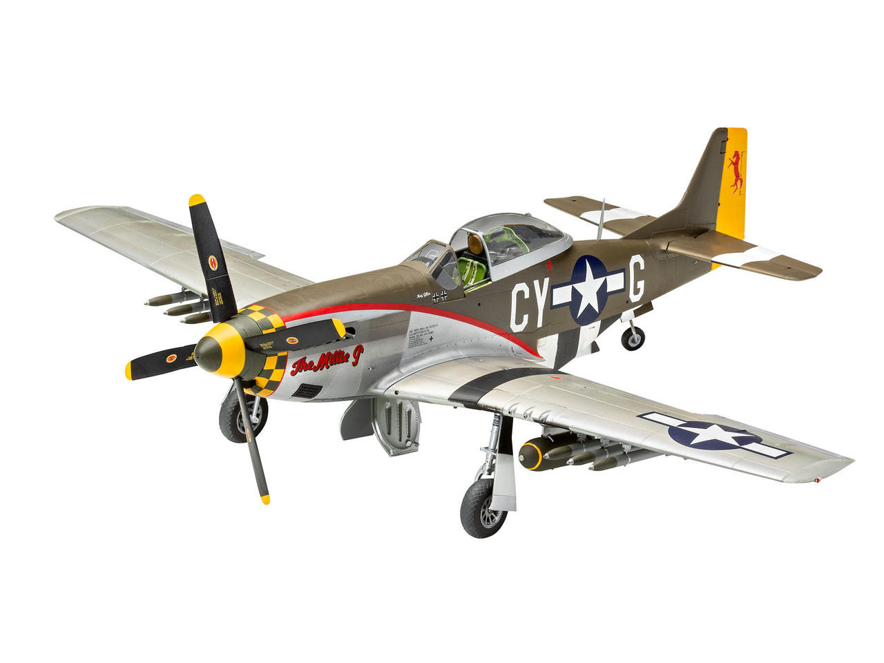 RMG3838 1/32 Revell P-51D Mustang Late Version Plastic Model Kit MMD Squadron