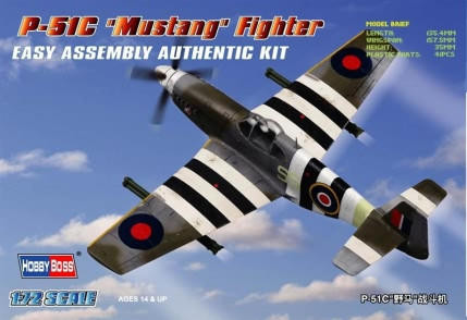 1/72 Hobby Boss P-51C Mustang Easy Assembly - HY80243 - Squadron.com