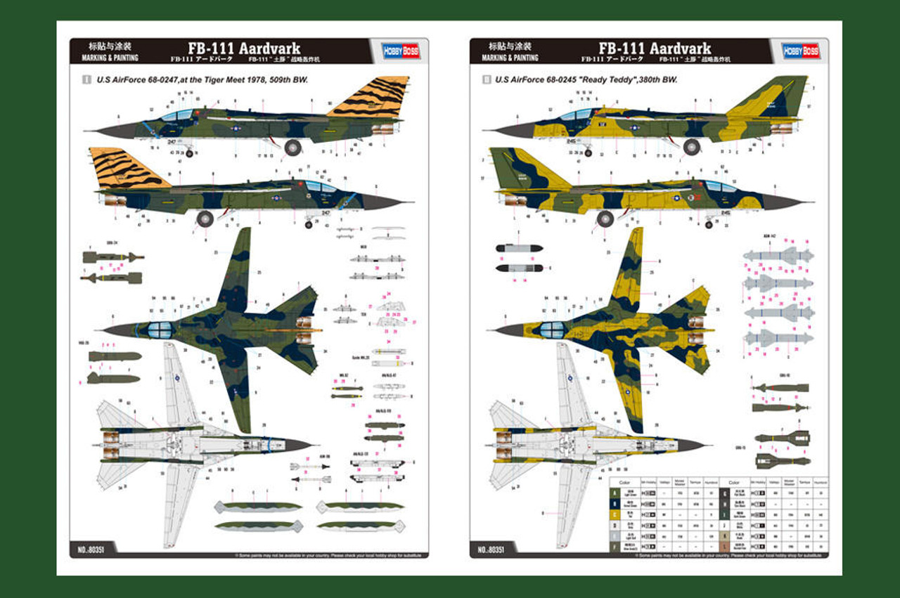 1/48 Hobby Boss FB-111 Aardvark - HY80351