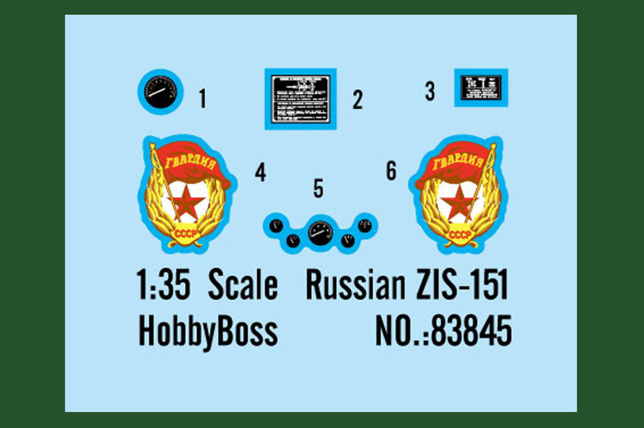 HBB83845 HobbyBoss 1/35 Russian ZIS-151 - HY83845  MMD Squadron