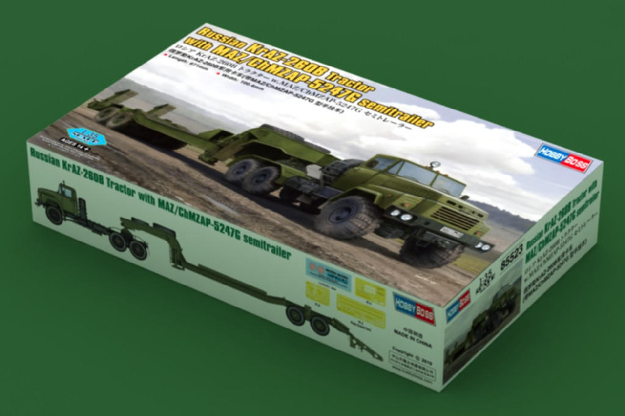 1/35 Hobby Boss Russian KrAZ-260B Tractor/CMAZ/ChMZAP-5247G SemiTrailer -  HY85523