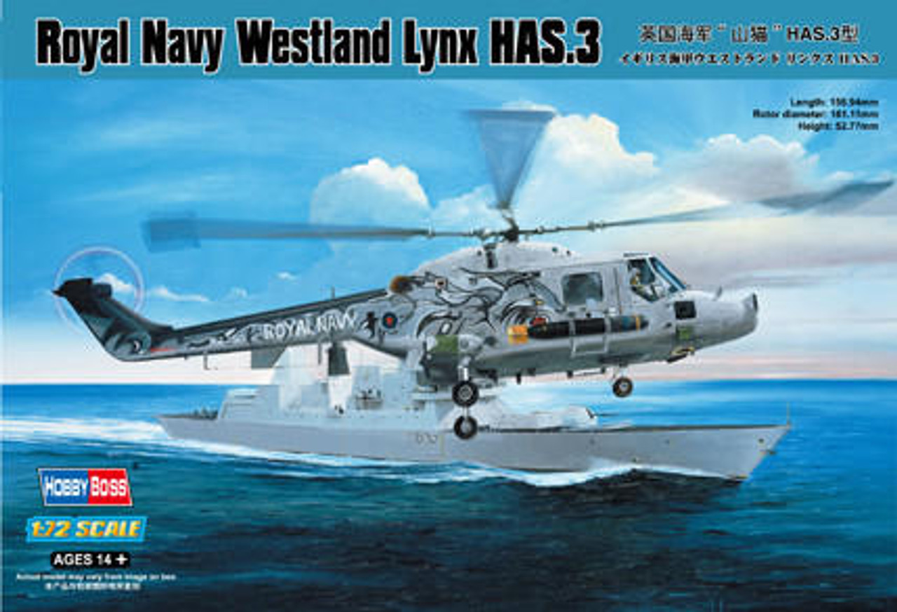 1/72 Hobby Boss Royal Navy Westland Lynx HAS.3 - HY87237