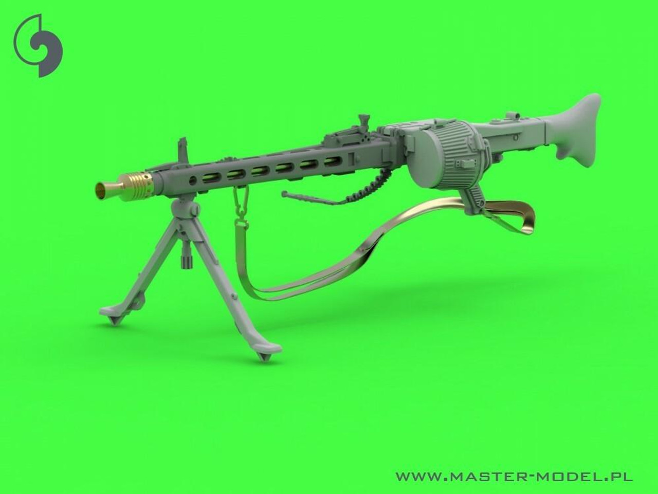 MAS-GM-35-024 1/35 Master Model MG-42 - German Machine Gun 7.92mm - complete gun incl brass, resin and PE parts 1pc MMD Squadron