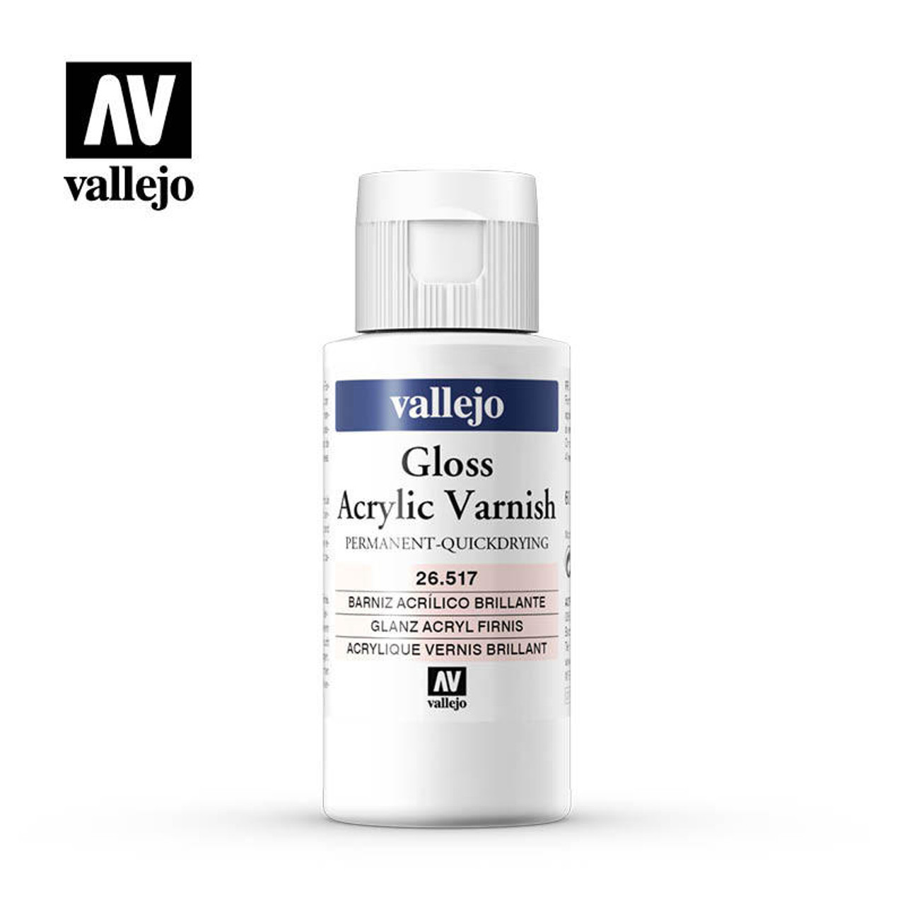 Vallejo Acrylic Quick Drying Gloss Varnish : 500ml