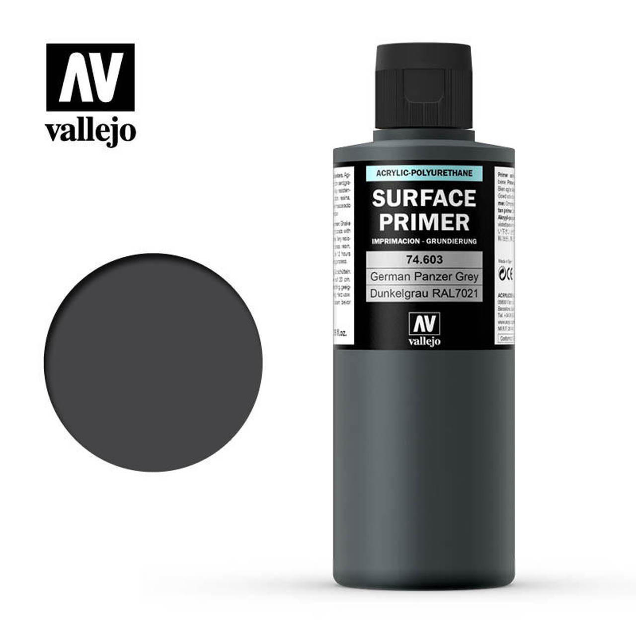 Mission Models - Acrylic Model Paint 1 oz Bottle, Grey Primer