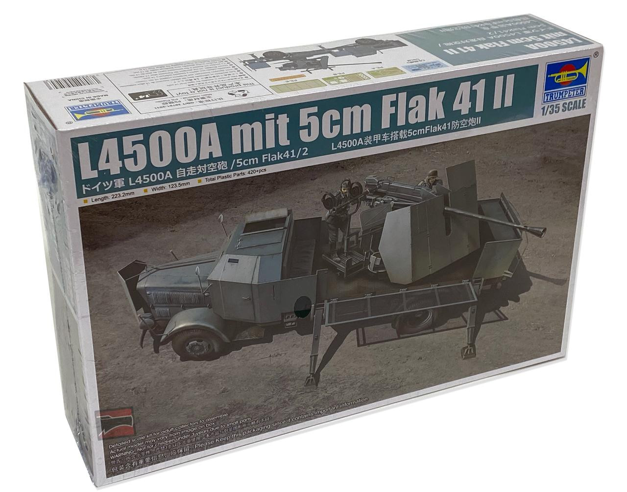 L4500A mit 5cm Flak 41 II 1/35スケール trp9594-135-trumpeter-l4500a-