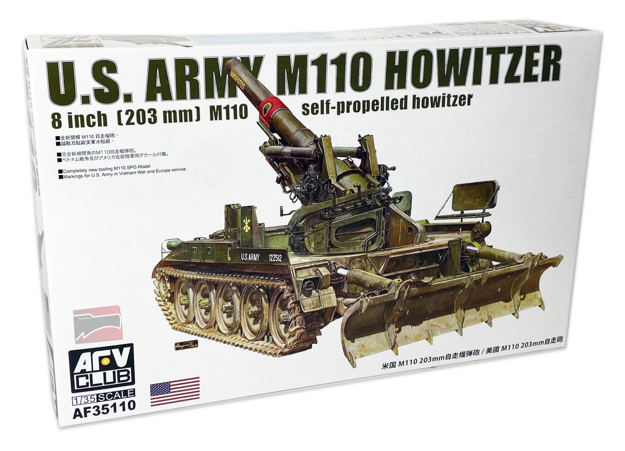 1/35 AFV Club US Army M110 Self Propelled Howitzer Plastic Model