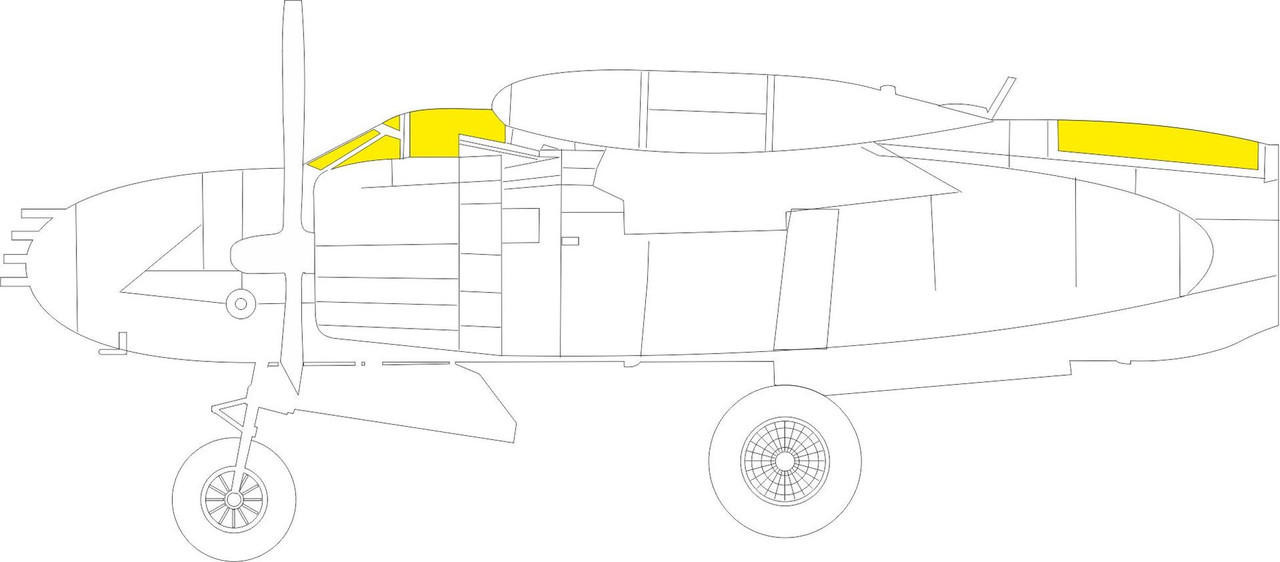 1/48 Eduard Mask B26K Invader TFace for ICM - Squadron.com