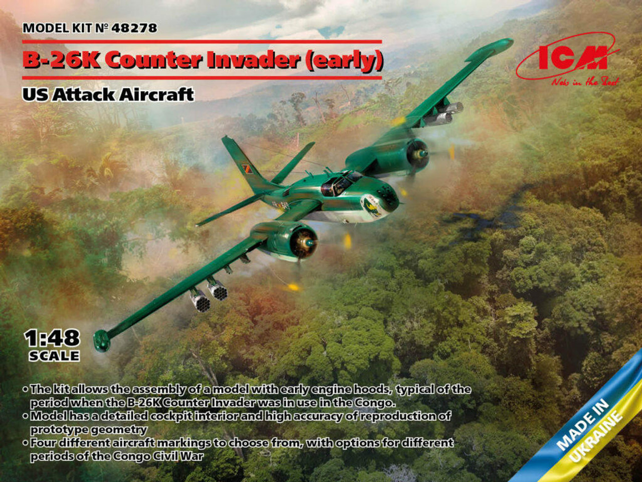 Amazon | ICM 1/48 アメリカ空軍 B-26K カウンターインベーダー