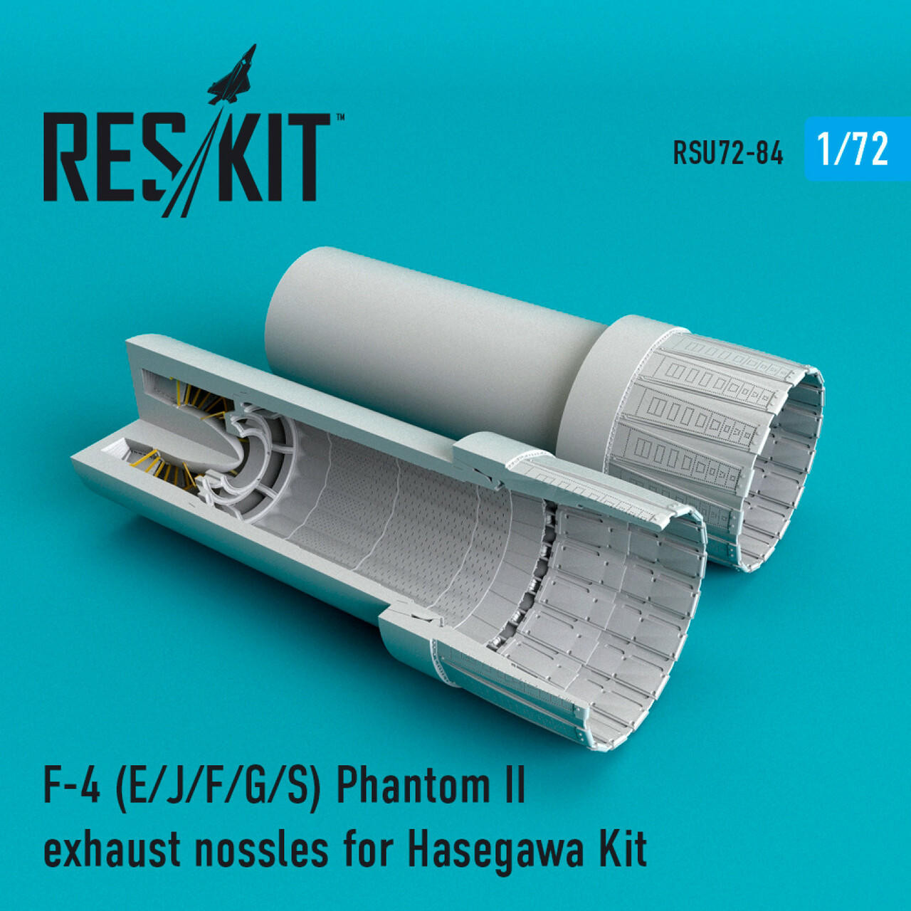 1/72 Reskit F-4 Phantom II (E/J/F/G/S) exhaust nossles for