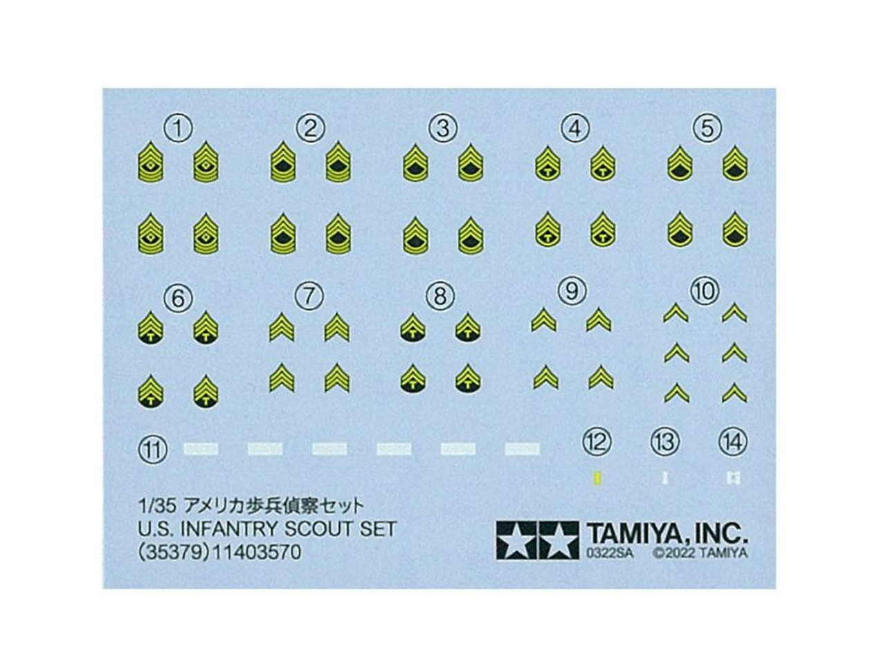 TAM35379 1/35 Tamiya US Infantry Scout Figures Set - 35379 MMD Squadron