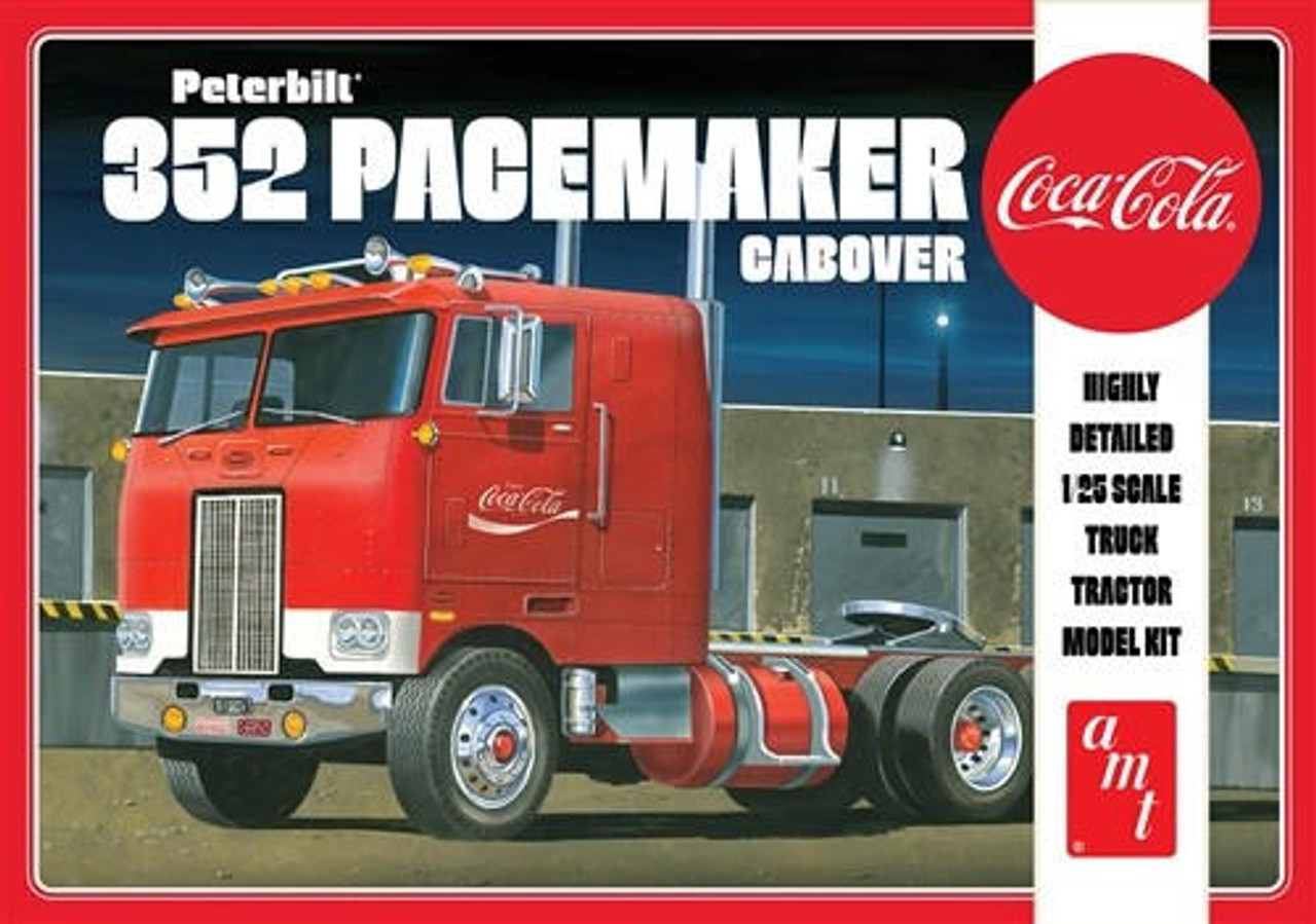 AMT1090 1/25 AMT Coca-Cola Peterbilt 352 Pacemaker Cabover Tractor Cab  MMD Squadron