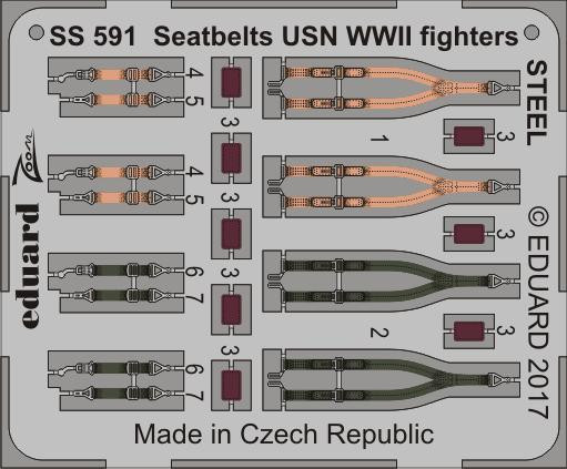 Eduard Photoetch Sitzgurte 1:72 – Für Luftwaffe Fighter Modelle, Ätzteil-Set Zum Detailieren