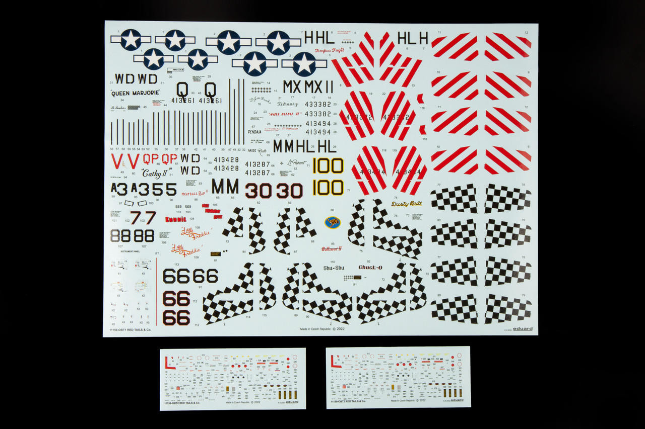 EDU11159 1/48 Eduard RED TAILS and Co DUAL COMBO Plastic Model Kit 2 kits MMD Squadron