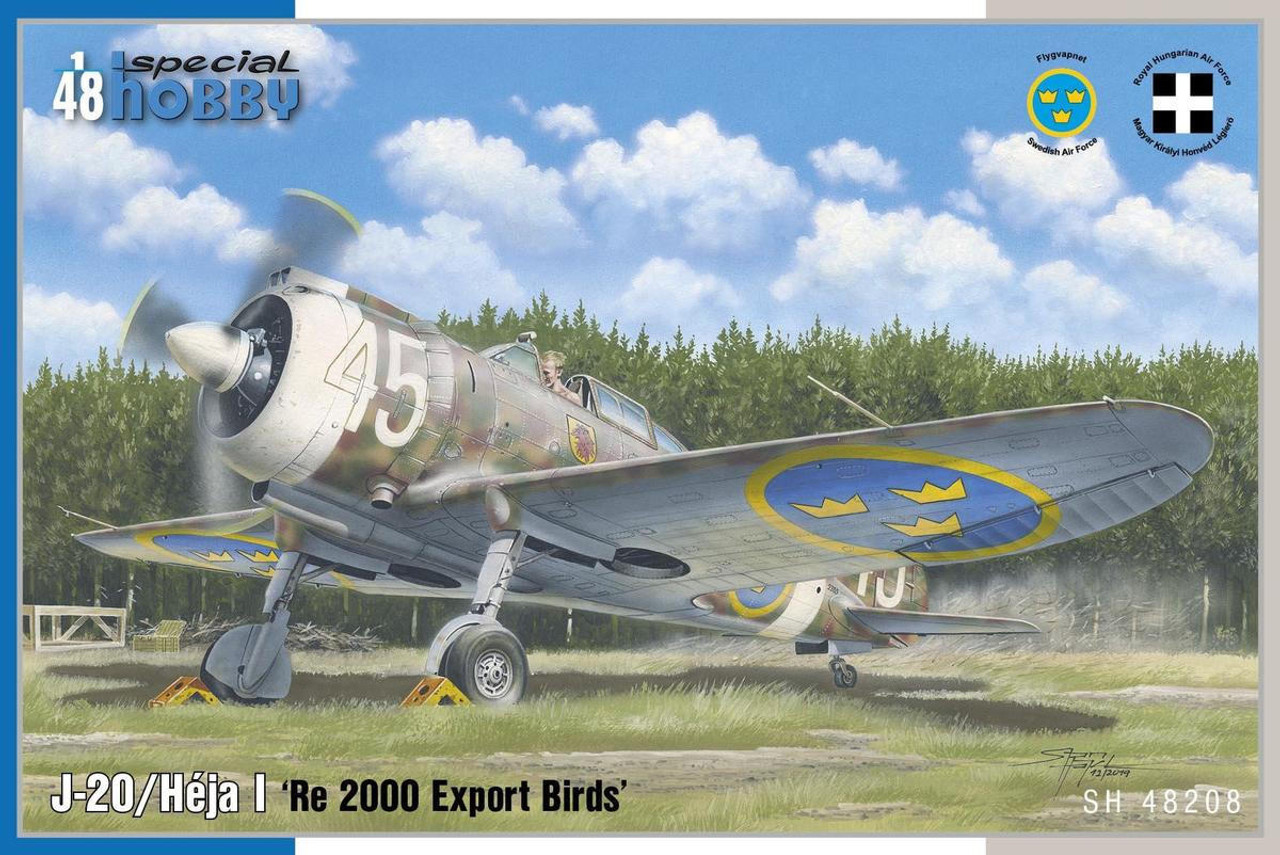 CMK-100-SH48208 1/48 Special Hobby J-20/Heja I Re 2000 Export Birds Plastic Model Kit MMD Squadron