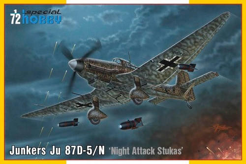 Junkers Ju-87D-5 Stuka 1/24スケール 1/72 Special Hobby Junkers Ju 87D-5/N/D-8 Night Attack Stukas