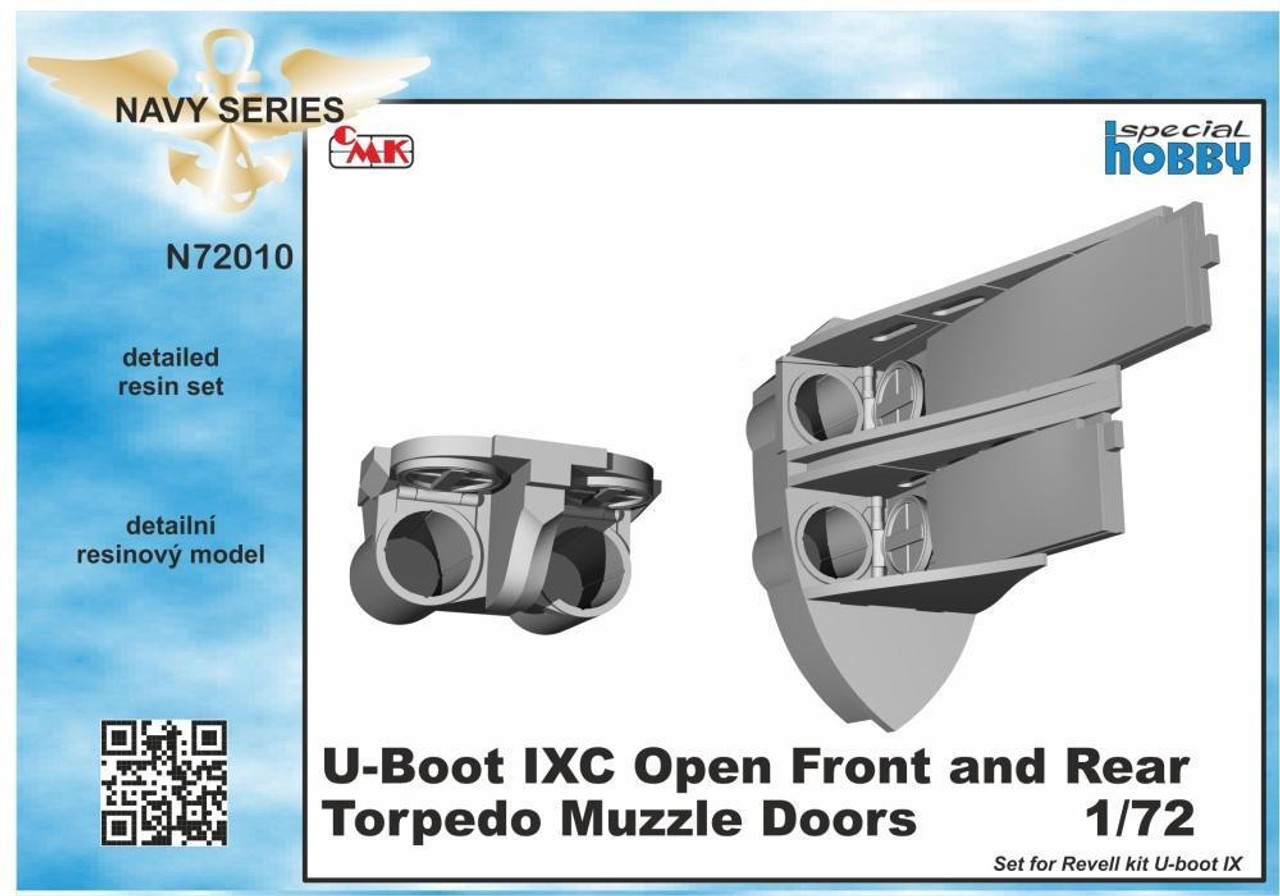 1/72 CMK U-Boot IX Open Front and Rear Torpedo Muzzle Doors