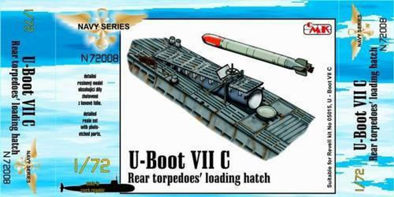 1/72 CMK U-Boot VII Rear torpedoes loading hatch for Resin