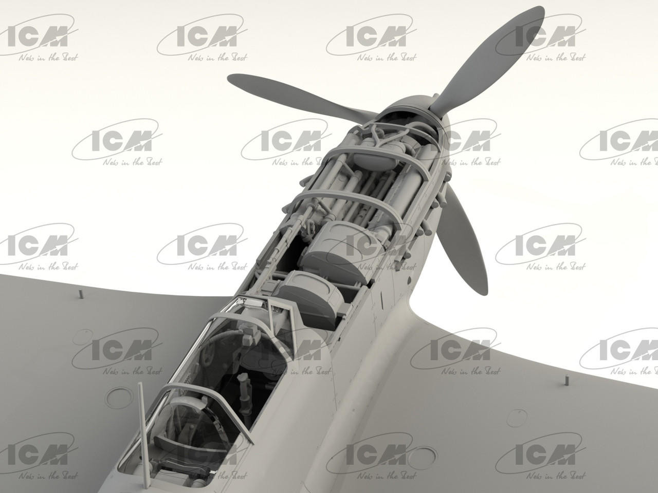 Maquette ICM Yak-9T – Avion De Chasse Soviétique WWII, échelle 1:32, Pour Modélistes à Partir De 14 Ans - 12