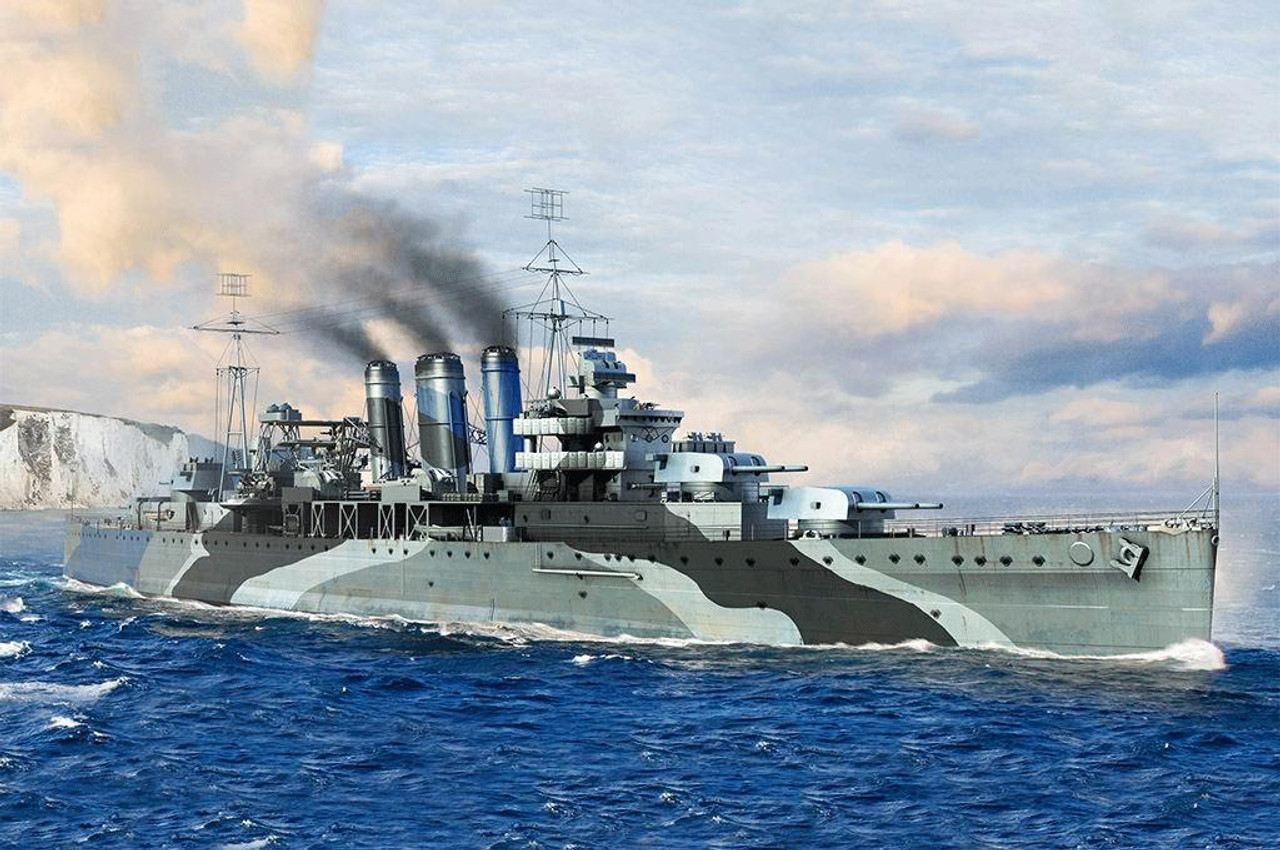 1/700 Trumpeter HMS Kent Heavy Cruiser (New Version)