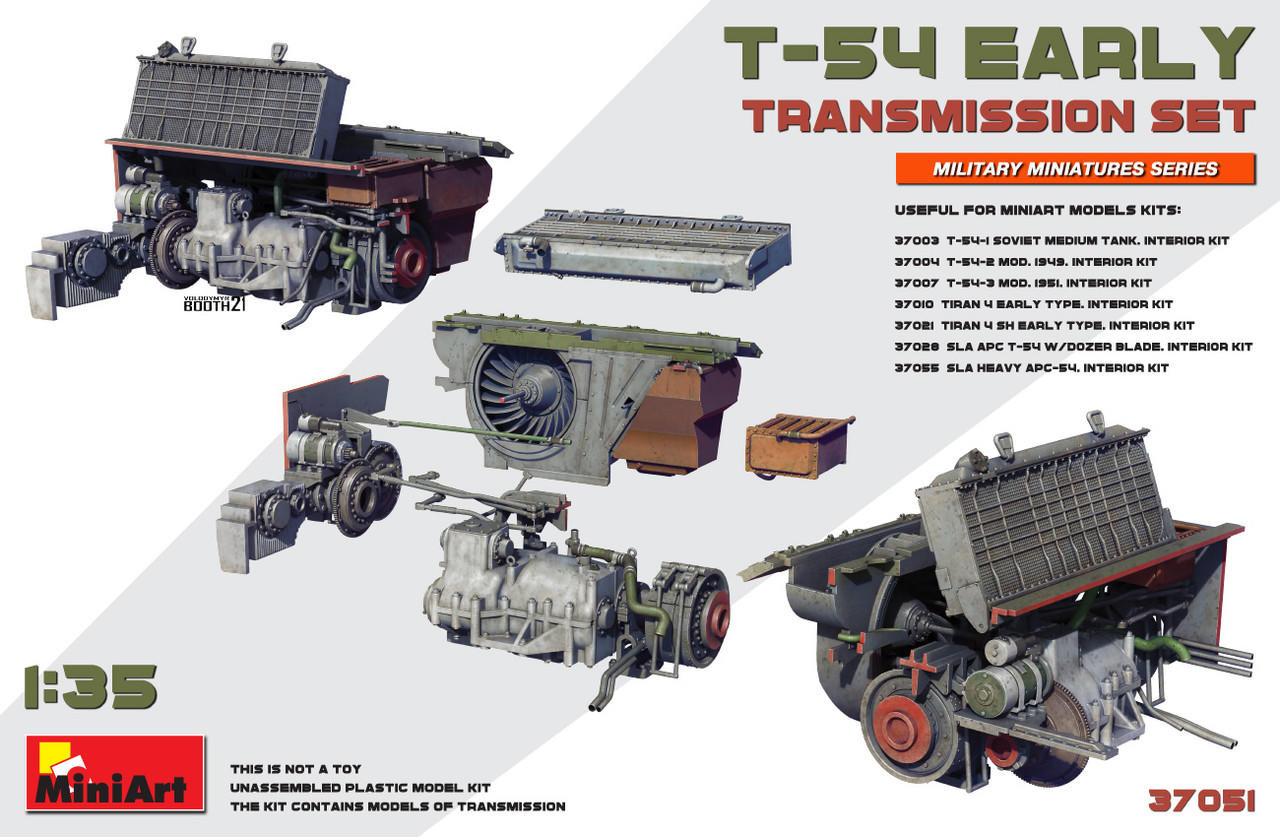 MIN37051 1/35 Miniart Transmission Set for T-54 Early MMD Squadron