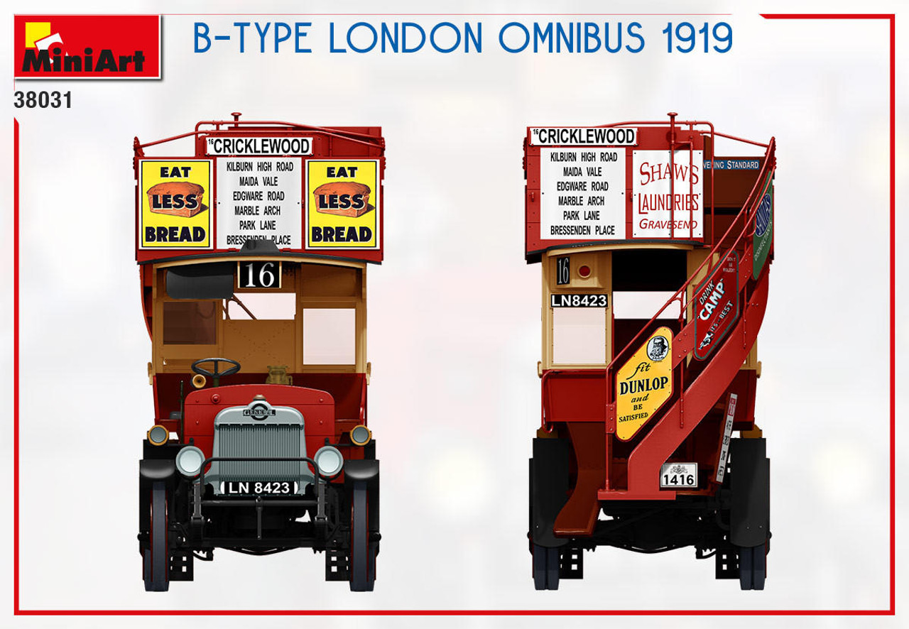 MIN38031 1/35 Miniart B-Type London Omnibus 1919 MMD Squadron