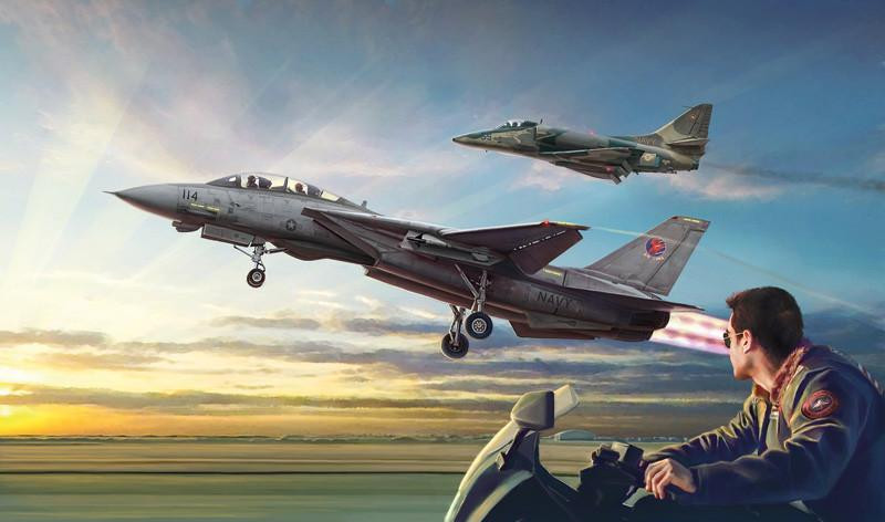 ERIページ 1/72 Italeri US Navy Fighter Weapons School Top Gun F-14A vs A-4F