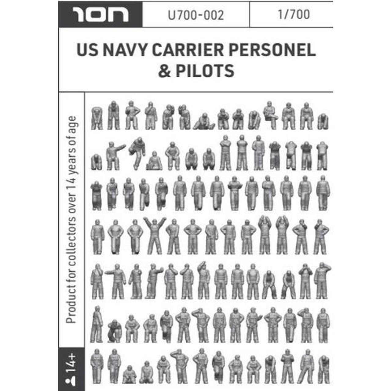 ION-U700-002 1/700 Ion Models US Navy Carrier personel & pilots  MMD Squadron