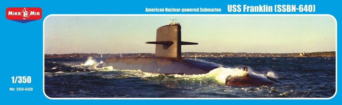 1/350 Mikro Mir SSBN USS Franklin Class Submarine Model Kit