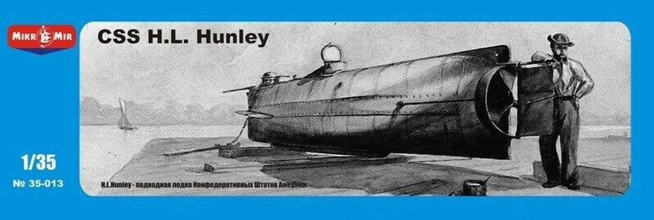 MCK035013 1/35 Mikro Mir Hunley, Confederate Submarine  MMD Squadron