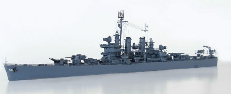 1/700 Niko Model US Navy Light Cruiser Helena CL-50 Resin Model