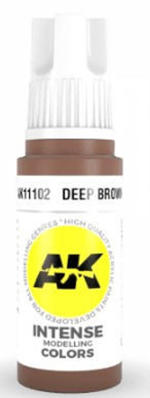 AK Interactive Deep Brown Acrylic Paint 17ml Bottle