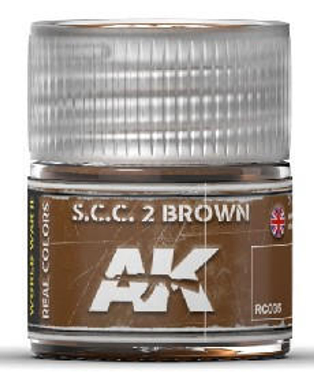 AK-RC35 AK Interactive Real Colors SCC 2 Brown Acrylic Lacquer Paint 10ml Bottle  MMD Squadron