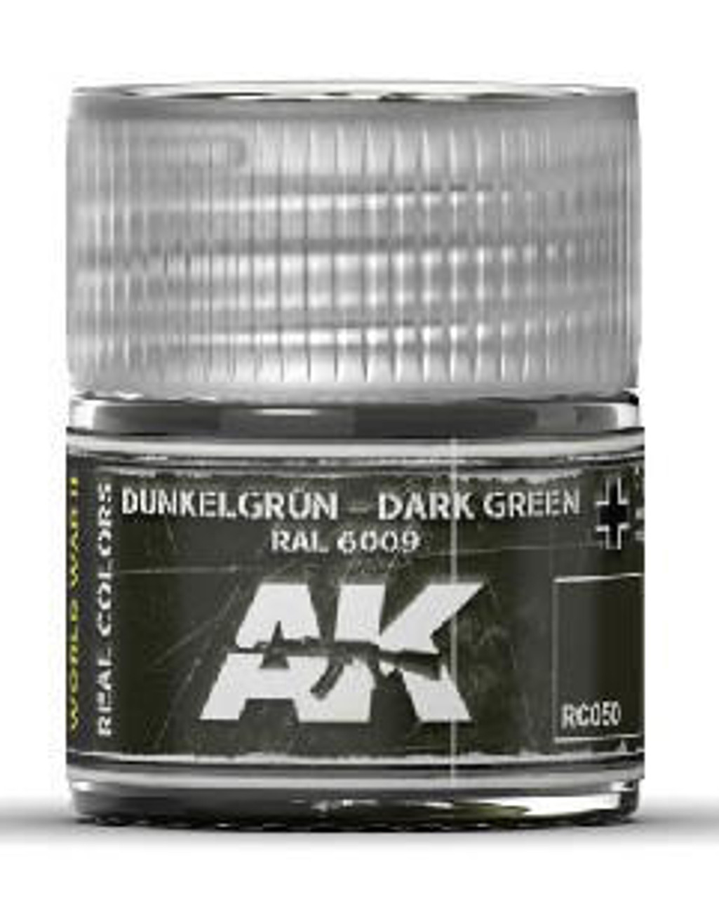 AK-RC50 AK Interactive Real Colors Dark Green RAL6009 Acrylic Lacquer Paint 10ml Bottle  MMD Squadron